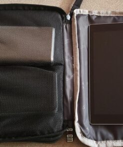 BUBM Double Layer Electronics Organizer/Travel Gadget Bag For Cables,Memory Cards,Flash Hard Drive and More,Fit For iPad Or Tablet(Up To 9.7")--Large, Black Large,2-layer 40 813VJZqPliL