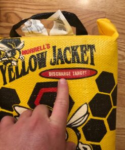 Morrell Yellow Jacket Weather Resistant Portable Final Shot Hunting Crossbow and Compound Bow Discharge Archery Bag Target with Carry Handle, Yellow 1 Pack 15 813VWXogBvL
