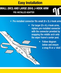 Rain-X RX30226 WeatherBeater All-Season OEM Quality Conventional Windshield Wiper Blade - 26" (Pack of 1) 26" Single 10 813WSZTjn7L 1