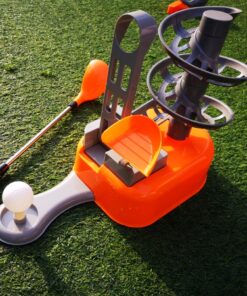 iPlay, iLearn Kids Golf Toys Set, Boys Outdoor Sport Toy Age 3-5, Toddler Outside Golf Ball Game W/Left & Right Club Head, Child Yard Play, Birthday Gifts for 4 6 7 8 Year Olds Girls Orange 19 813XGoKhYcL