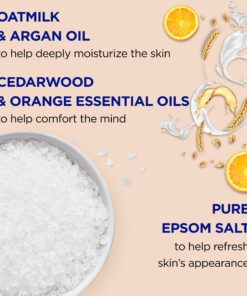Dr Teal's Pure Epsom Salt, Soothe & Comfort with Oat Milk & Argan Oil, 3lbs (Packaging May Vary) 3 Pound (Pack of 1) 21 813YF7tAgHL