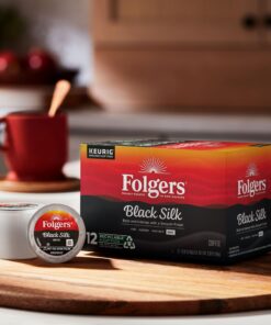 Folgers Black Silk Dark Roast Coffee, 72 Keurig K-Cup Pods 15 813YFR 0LL