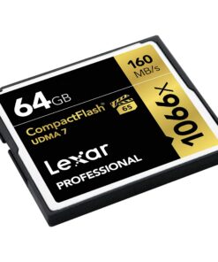 Lexar Professional 1066x 64GB CompactFlash Card, Up to 160MB/s Read, for Professional Photographer, Videographer, Enthusiast (LCF64GCRBNA1066) Single 13 813YiX3C9L