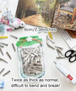 HiJeaton 60Pcs Alligator Hair Clips for Hair Bows,(6cm/2.36") Bow Clips Bulk, Gator Metal Clip, Hairdresser Clips for Bow Making, Large Plain DIY Clips Supplies for Crafts (6cm/2.36") 6cm (60Pcs Upgrade & Thicken) 13 813Z8exEisL