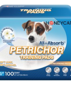 Alternative view of HONEY CARE All-Absorb, Large 22" x 23", 100 Count, Dog and Puppy Training Pads, Ultra Absorbent and Odor Eliminating, Leak-Proof 5-Layer Potty Training Pads with Quick-Dry Surface, Blue, A01 L 22"x23",100ct