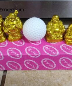 Alternative view of M.V. Trading Happy Laughing Figurine Buddha Statue, Set of 6, 2 Inches, Bonze Bronze