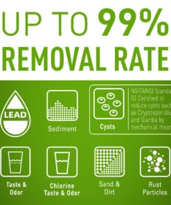 Pentair Everpure H-104 Quick-Change Filter Cartridge, EV961211, For Use in Everpure H-104 Drinking Water System, 1,000 Gallon Capacity, 0.5 Micron 16 813btSbF0jL