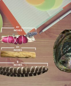 Tomoko White Sage Smudge Kit - 3 White Sage with Rose and Lavender, 2 Palo Santo, Abalone Shell, Wooden Tripod Stand & Feather! Healing, Purifying, Meditating, Incense & Cleansing Super 20 813c7vaAsfL