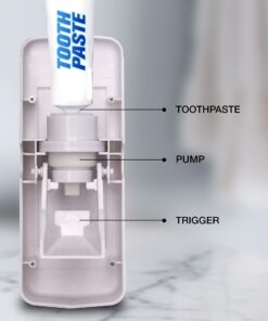 Allstar Innovations - Press 2 Paste - Hands Free Automatic Toothpaste Dispenser and Toothbrush Holder Color and Appearance May Vary 12 813cwgCdjaL