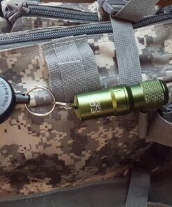 KEY-BAK Original Retractable Key Holder Keychain with a Black Front, Steel Belt Clip, and Split Ring 48" Kevlar (8 oz. Load) 25 813dojZ91RL