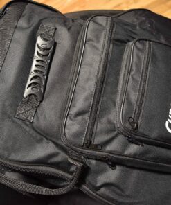 ChromaCast Acoustic Guitar 6-Pocket Padded Gig Bag with Guitar Strap and Pick Sampler 63 813fazF4s1L