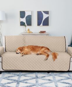 Furhaven Water-Resistant & Reversible Sofa/Couch Cover Protector for Dogs, Cats, & Children - Two-Tone Pinsonic Quilted Living Room Furniture Cover - Espresso/Clay, Sofa Reversible Two Tone Espresso & Clay 19 813i6v0AAcS
