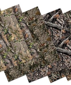 Craftopia Camo Vinyl for Cricut Self Adhesive Sheets |6 and 1 Bonus Pack| Camo HTV Heat Transfer Vinyl Permanent, Silhouette Cameo, Craft Cutters, Plotters, Letters, Decals Realistic Camo 12x12 24 813jLVKdDGL