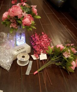 JINHEZO Submersible LED Light, Tea Lights, Pond Underwater Small LED Lights, Battery Operated 125 Hours, for Wedding Home Vase Festival Party Decoration White 24Pcs (Built-in 48 Batteries) 24 Pack 49 813lCrRyowL