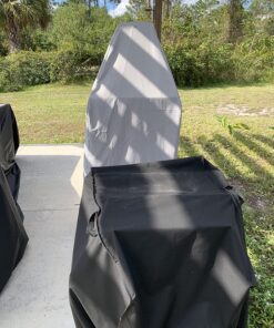 Unicook 40 Inch Smoker Cover for Masterbuilt, Electric Smoker Cover Heavy Duty Waterproof, Square Vertical Smoker Grill Cover Fade and UV Resistant, 23" W x 17" D x 39" H, Black 23”W x 17”D x 39”H 37 813lW5udSAL