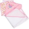 Spasilk 3 Pack Soft Terry Hooded Towel Set, Pink Pink Fish 25 813ldAwiML