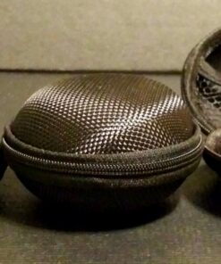 Earbuds Case 2 Pack - GLCON Small Electronic Zipper Case - Shockproof Hard EVA Storage Pouch Zipper Carrying Case for Airpods, Earphone, Ear Bud, Adapter, Cable, Charger, Headset - Black 28 813lrNr1pnL