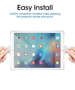 Alternative view of amFilm Glass Screen Protector for iPad Pro 12.9 (2015, 2017), Tempered Glass