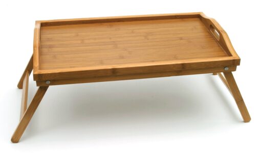 Lipper International 8863 Bamboo Wood Bed Tray with Folding Legs, 19.75" x 12" x 9.5"