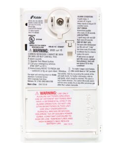 Kidde Carbon Monoxide Detector, Plug In Wall with AA Battery Backup, Test-Hush Button 32 813naiwX58S