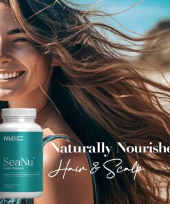 Alternative view of IVL SeaNu Hair Vitamins, with Biotin, Vitamin B3, Zinc, Saw Palmetto Berry Extract, Green Lipped Mussel, Herbal Extracts, for Hair Growth Support. 30 Day Supply (1 Pack) 1