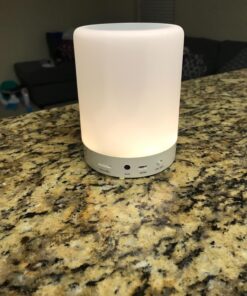 Elecstars Touch Bedside Lamp - with Bluetooth Speaker, Dimmable Color Night Light, Outdoor Table Lamp with Smart Touch Control, Best Gift for Men Women Teens Kids Children Sleeping Aid 74 813ohRhA4jL