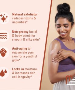 Himalayan Salt Scrub Face Foot & Body Exfoliator Infused with Collagen and Stem Cell Natural Exfoliating Salt Body Scrub for Toning Cellulite Skin Care by M3 Naturals 12 Ounce (Pack of 1) 28 813pD nrqlL 1