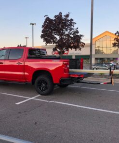 ECOTRIC Truck Bed Extender Pickup Truck Bed Hitch Mount Extension Rack SUV Lumber Ladder Canoe Boat Kayak Long Pipes w/Flag 750lbs Capacity 41 813pV9Ak1yL