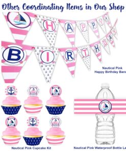 Ahoy It's A Boy Nautical Baby Shower Banner Pennant 14 813pnV2SdDL