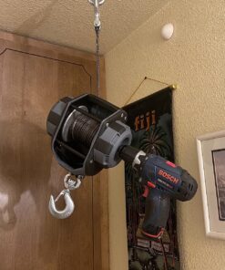 WARN 101575 Handheld Portable Drill Winch with 40 Foot Synthetic Rope: 750 lb Pulling Capacity , Gray 750 lb. Capacity Synthetic Rope 16 813qCjOvBL