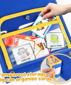 Torlam Visual Schedule for Kids Chore Chart, Morning Bedtime Routine Chart for Toddlers, Responsibility Daily Schedule Board Communication Cards Autism Learning Materials for Home School, 86 Cards 39 813qFCFJydL