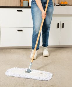 Alternative view of Tidy Tools Commercial Dust Mop & Floor Sweeper, 30 in. Dust Mop for Hardwood Floors, Cotton Reusable Dust Mop Head, Wooden Handle, Industrial Dry Mop for Floor Cleaning & Janitorial Supplies 30x5 Inch (Pack of 1)