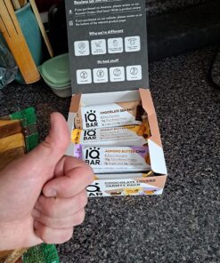 IQBAR Brain and Body Keto Protein Bars - Chocolate Lovers Variety Keto Bars - 12-Count Energy Bar Pack - Low Carb Bars - High Fiber, Gluten Free and Low Sugar Meal Replacement Bars - Vegan Snacks 12 Count (Pack of 1) 38 813s0GZwxYL