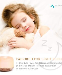 ASAKUKI Smart Wi-Fi Essential Oil Diffuser, App and Voice Control Compatible with Alexa, 500ml Aromatherapy Humidifier for Relaxing Atmosphere in Home Office Bedroom Gold 23 813sHFoEjZL