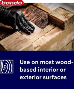 Bondo Home Solutions Wood Filler, Sandable in 15 min, 1.9 lbs with 1 oz Hardener 44 813thy5q6rL