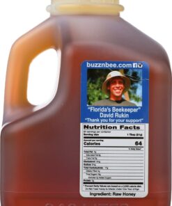 Buzzn Bee Raw Wildflower Honey - Unfiltered and Unpasteurized - 48 Ounce 3 Pound (Pack of 1) 8 813vERXRrWL