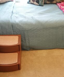 Pet Gear Easy Step II Pet Stairs, 2 Step For Cats/Dogs Up To 75-Pounds, Portable, Removable Washable Carpet Tread, No Tools Required, Available In 4 Colors,Light Cocoa Light Cocoa 19 813vGdI1gL