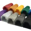 Accessbuy 100 Pack RJ45 CAT6 CAT6E CAT5 CAT5E Ethernet Network Cable Strain Relief Boots Cable Connector Plug Cover Mixed Color for Laptop