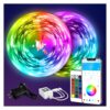 DAYBETTER Led Strip Lights 130ft Color Changing Lights Strip for Bedroom, Desk, Home Decoration, with Remote and 24V Power Supply 32 813vxzjiChL