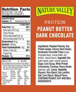 Nature Valley Chewy Granola Bar, Protein, Peanut Butter Dark Chocolate, 5 Bars-1.42 Ounce each, 7.1 Ounce (Pack of 6) 13 813wB0NT3VL