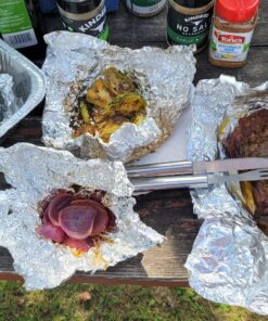 ROMANTICIST 28pc BBQ Accessories Set with Thermometer - The Very Best Grill Gift on Birthday Wedding - Heavy Duty Stainless Steel Grill Set in Case for Outdoor Cooking Camping Grilling Smoking 28PCS SILVER 45 813wyXrkeaL