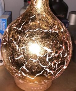 Porseme Gold Plated Essential Oil Diffuser Glass Aromatherapy Ultrasonic Humidifier, Auto Shut-Off,Timer Setting, BPA Free,Aroma Decoration for Home,Office,Gym,Spa,Premium Gift 100ml A4-100ml Gold Plated Aladdin 29 813xpbfQJFL