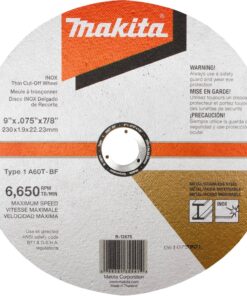 Alternative view of Makita B-12675-10 9" x .075" x 7/8" INOX Thin Cut-Off Wheel, 60 Grit, 10/Pk