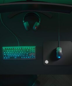 SteelSeries QcK Gaming Surface - Medium Thick Cloth - Peak Tracking and Stability - Black 18 814 2i3lm8L