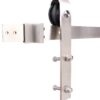 TMS 6 Foot Stainless Steel Country Sliding Barn Wooden Door Hardware Track Set 6 FT (72")