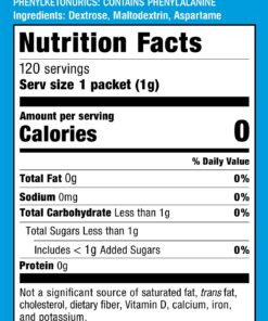 NatraTaste Blue Zero Calorie Sweetener, Bulk Sugar Substitute for Coffee, Iced Tea, Lemonade, Hot & Cold Drinks, Baking, Cooking, Low Carb, Vegan, Sugar Alternative, 120 Packets Value Box (12 pack) 120 Count (Pack of 12) 13 8140SqiVbIL