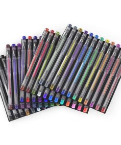ARTEZA Colored Gel Pens Set of 60, Fine Point (0.8-1.0mm) Pens for Journaling and Coloring, Non-Toxic, Acid-Free, Vibrant Ink Pens for Adults 29 8140g4KcfHS
