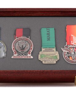 Two Timbers Extra Large Display Case with Cherry Finish Handmade Wood Box with Glass Top, Arrowheads, Knives, Rocks, Pins, Collectibles, Collections, Medals, Military Coins 4h, Memory Box Keepsakes 21 8141MJcMtUL