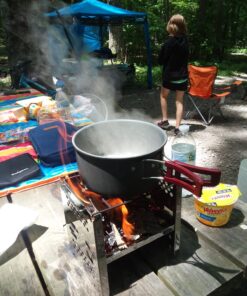 Bulin 24/13/11/8/4 PCS Camping Cookware Mess Kit Lightweight Backpacking Cooking Set Outdoor Cook Gear for Family Hiking, Picnic(Kettle, Pot, Frying Pan, Bowls, Plates, Spoon) 13 PCS 38 8141eNejZnL