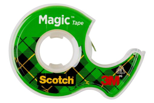 Scotch Magic Tape, 3 Rolls, Numerous Applications, Invisible, Engineered for Repairing, 3/4 x 300 Inches (3105)